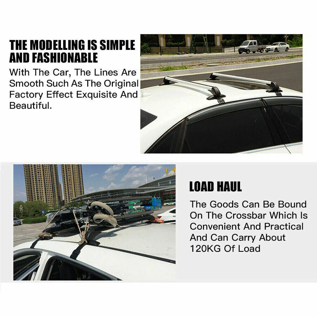 100cm Universal Car Roof Racks | Adjustable Cross Bars | Aluminium Alloy | Lockable Carrier