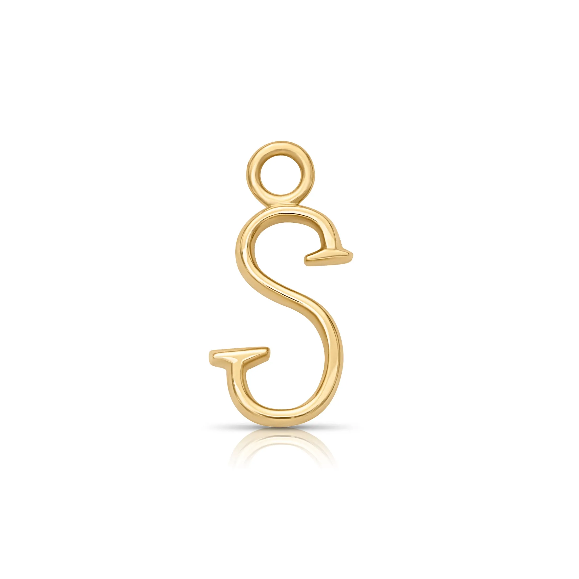 18KY Simple Initial - S