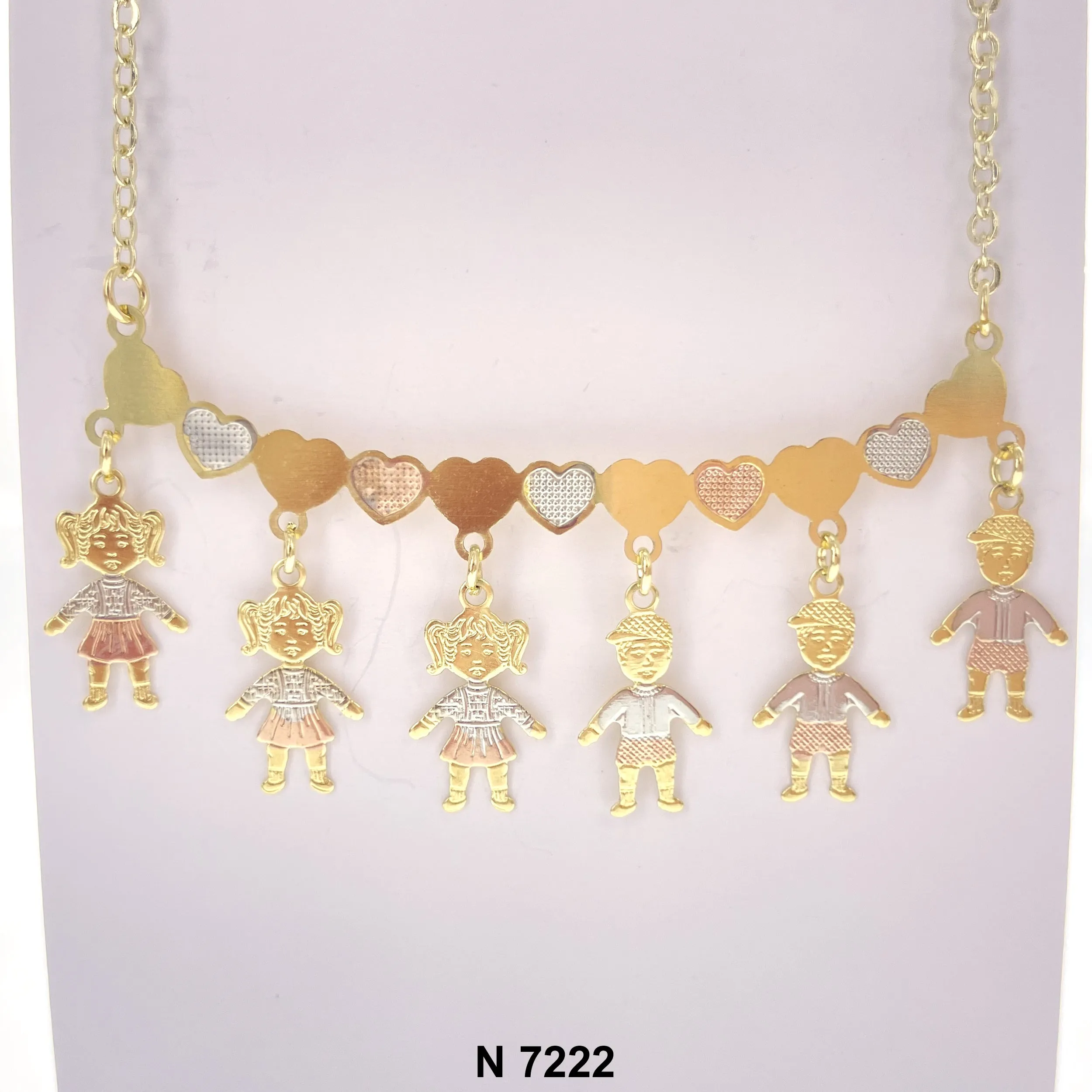 3 Girls 3 Boys Necklace N 7222