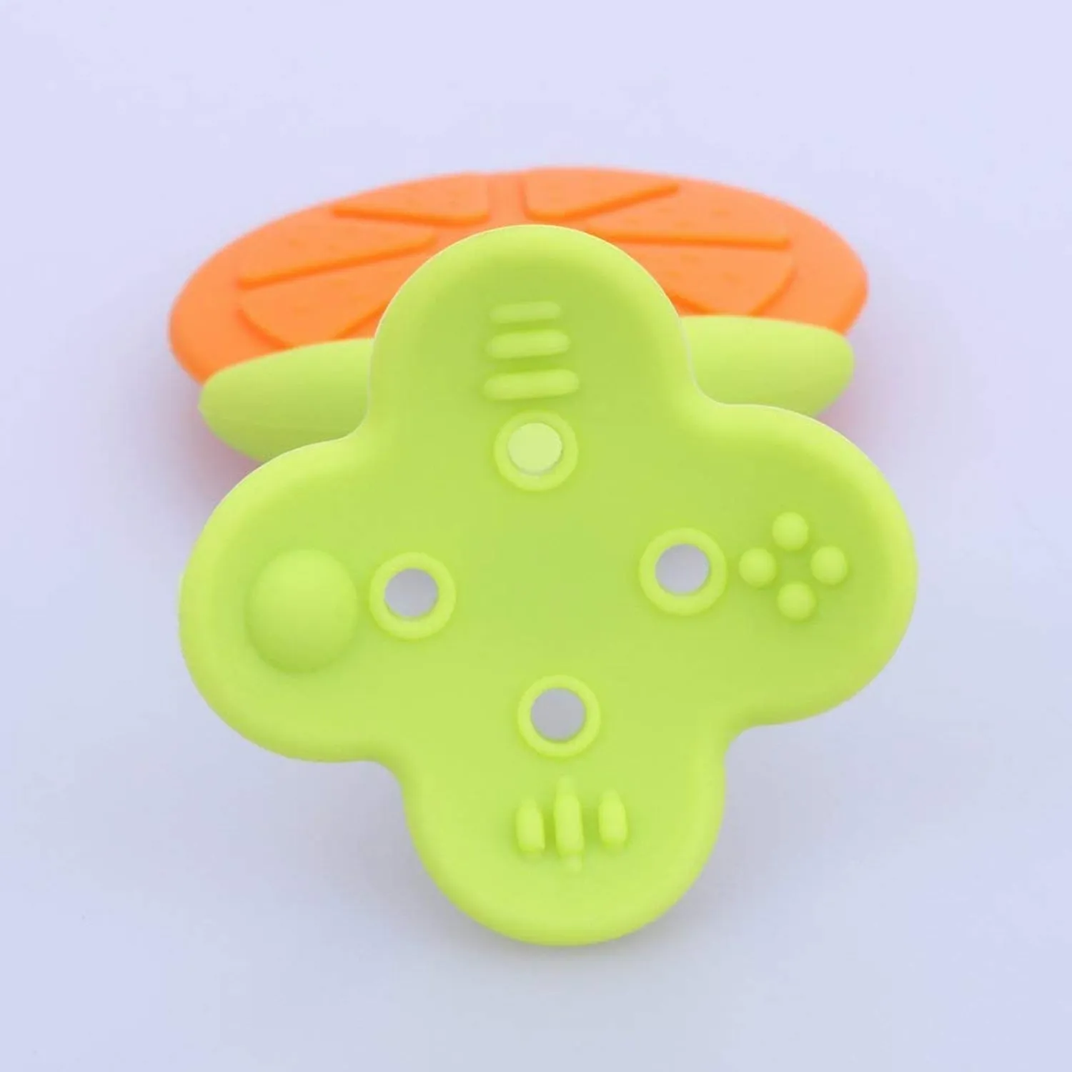 4490 Silicone Fruit Shape Teether Toy Food Grade Silicon Teether Use For Baby  /  Toddlers  /  Infants  /  Children