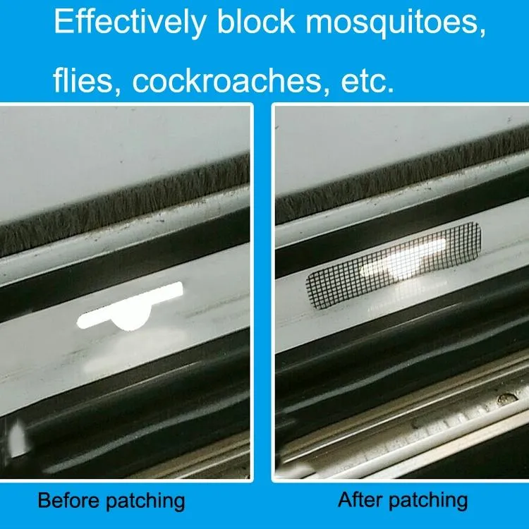 5-piece Self-adhesive Mosquito Stickers for Screen Windows with Drain Holes