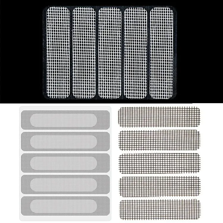 5-piece Self-adhesive Mosquito Stickers for Screen Windows with Drain Holes