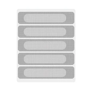 5-piece Self-adhesive Mosquito Stickers for Screen Windows with Drain Holes