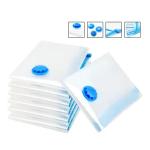 6 Pcs Set Vacuum Storage Bags | Space Saver Seal Compressing with Air Pump