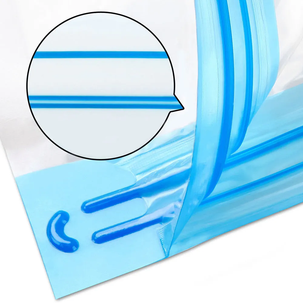 6 Pcs Set Vacuum Storage Bags | Space Saver Seal Compressing with Air Pump