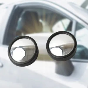 9538 Car Blind Spot Side Mirror Round HD Glass Blindspot Mirror Convex Rear View Mirror, Car Mirror Accessories Suitable to All Cars, Frameless Design (2 Pcs Set)