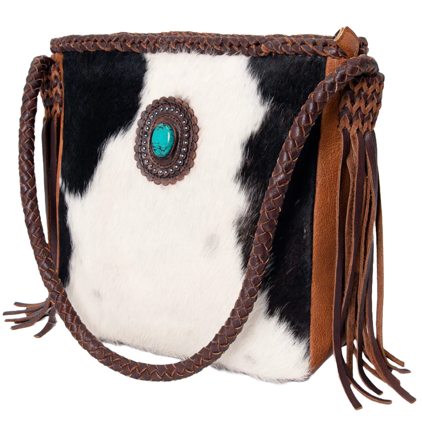 American Darling® Ladies Hairon & Leather Shoulder Bag ADBGM318B