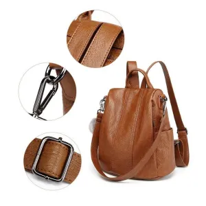 Anti-theft Soft Tote Casual Backpack