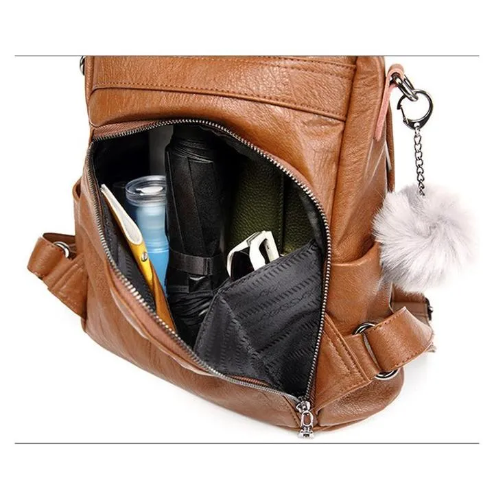 Anti-theft Soft Tote Casual Backpack