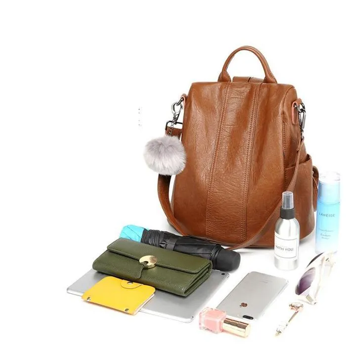 Anti-theft Soft Tote Casual Backpack