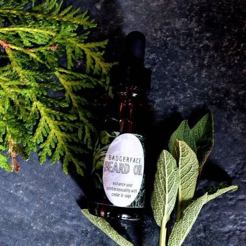 Badgerface Natural Beard Oil. Beard Care. Beard Products.