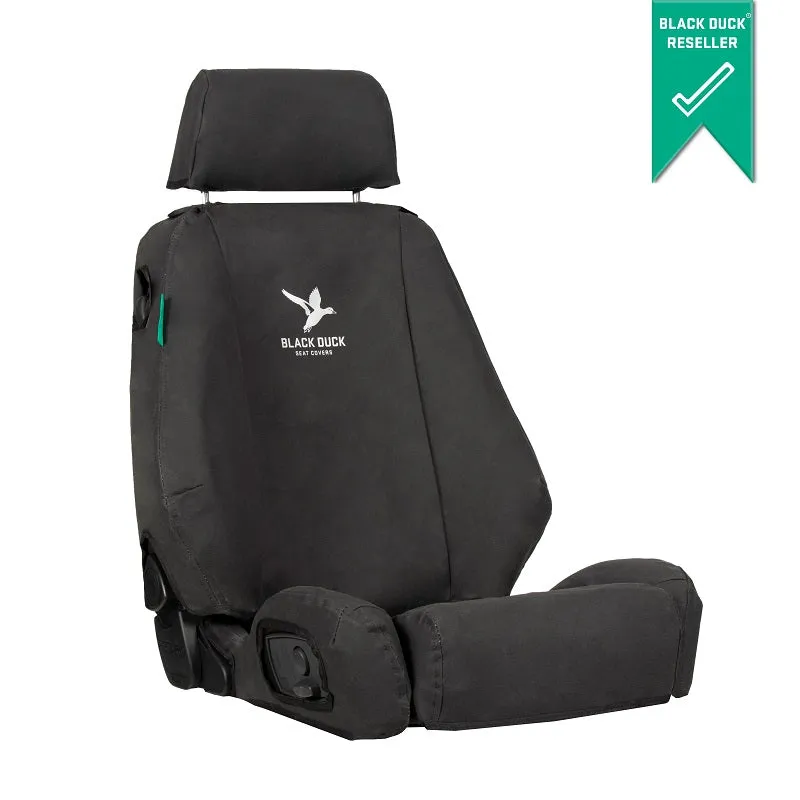 Black Duck Canvas Black Seat Covers Suits Buhler Versatile 2008-On