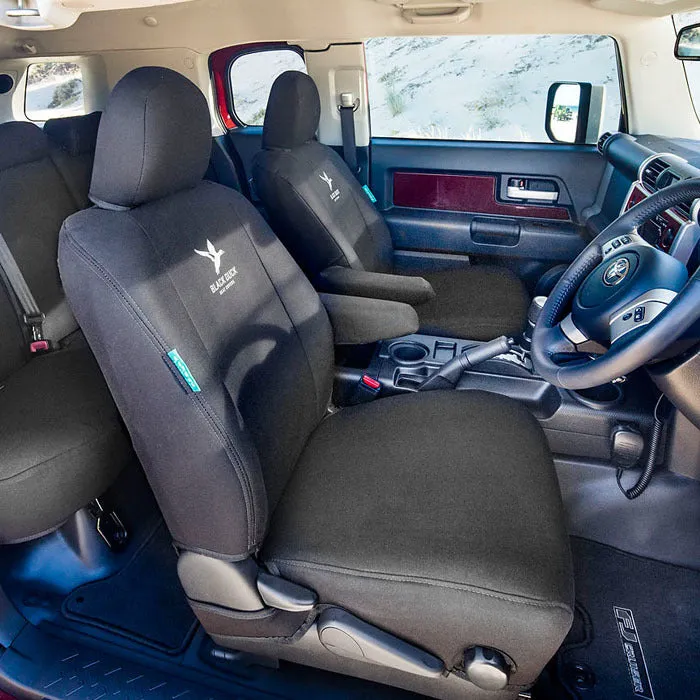 Black Duck Canvas Black Seat Covers Suits Buhler Versatile 2008-On