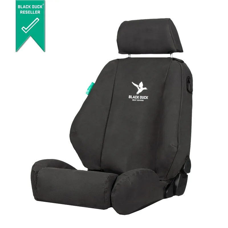 Black Duck Canvas Black Seat Covers Suits Buhler Versatile 2008-On