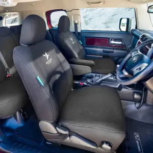 Black Duck Canvas Black Seat Covers Suits Buhler Versatile 2008-On