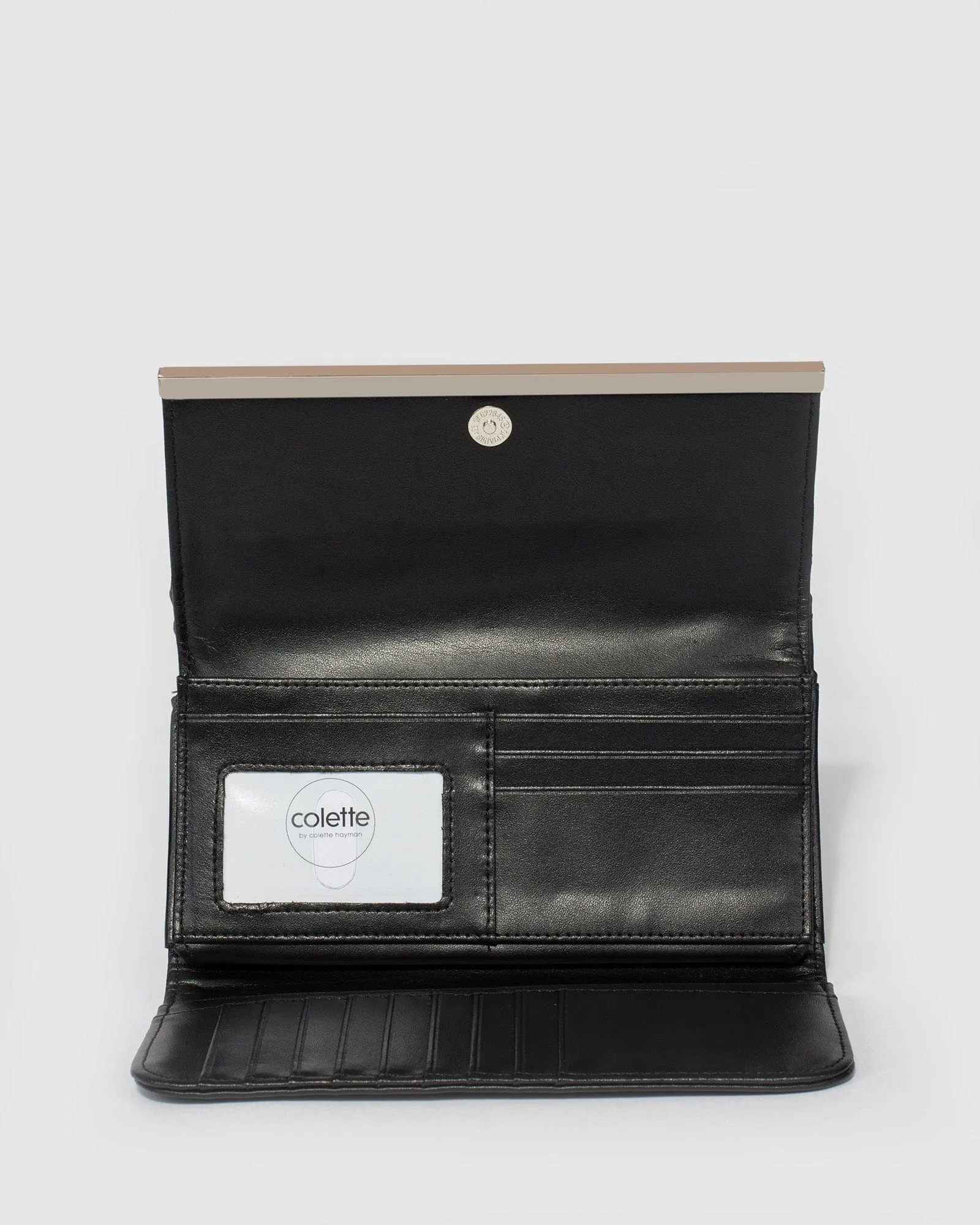 Black Maisy Cross Panel Wallet