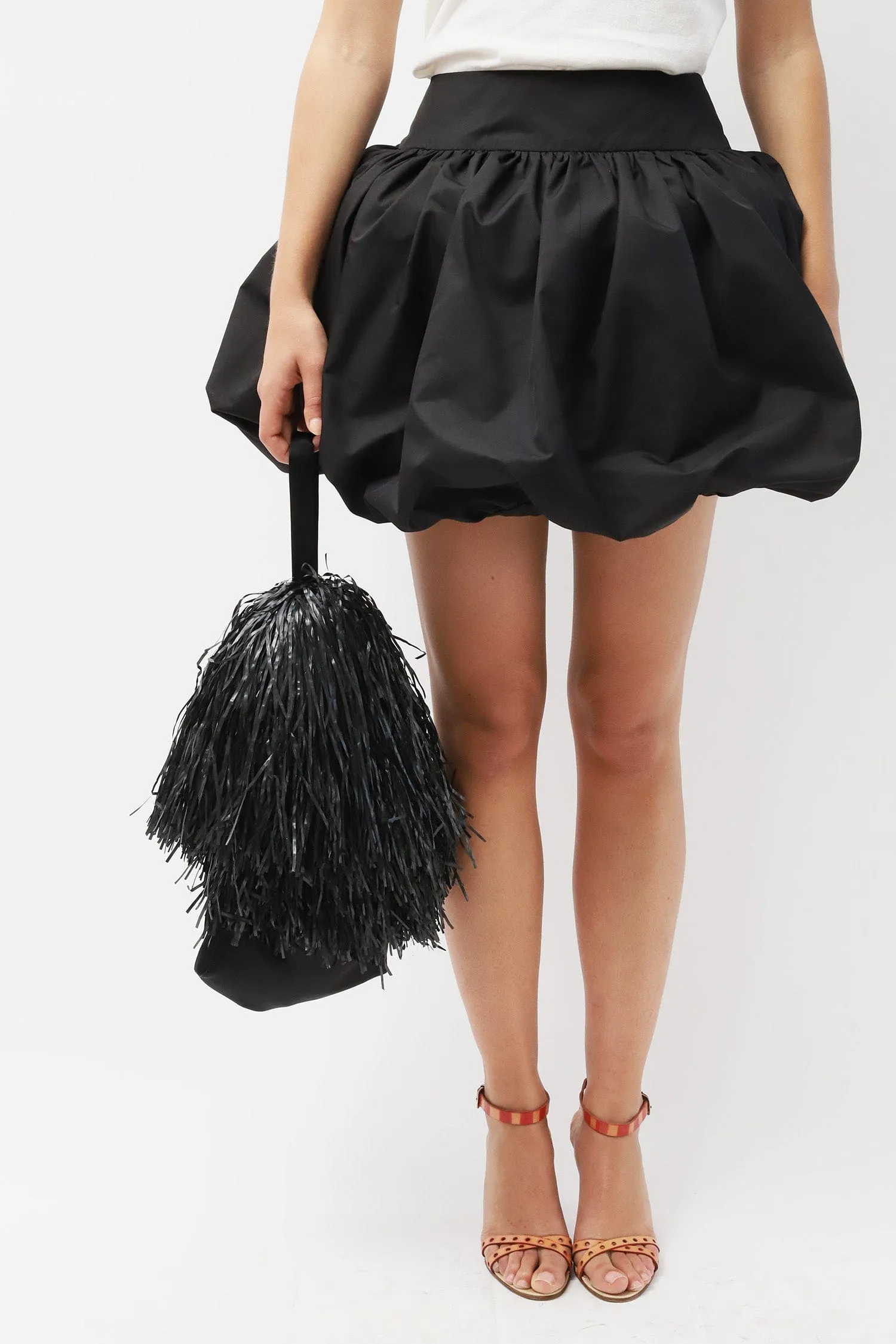 Black Miniture Satin Pouch
