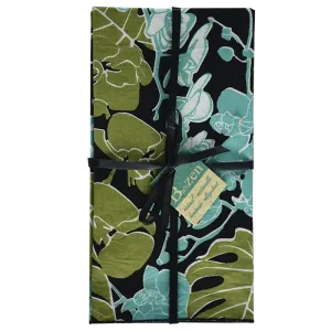 Black Turquoise Orchid Napkins set of 4 - SALE HOMEWARES