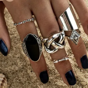 Boho Fashion Style Ring Set