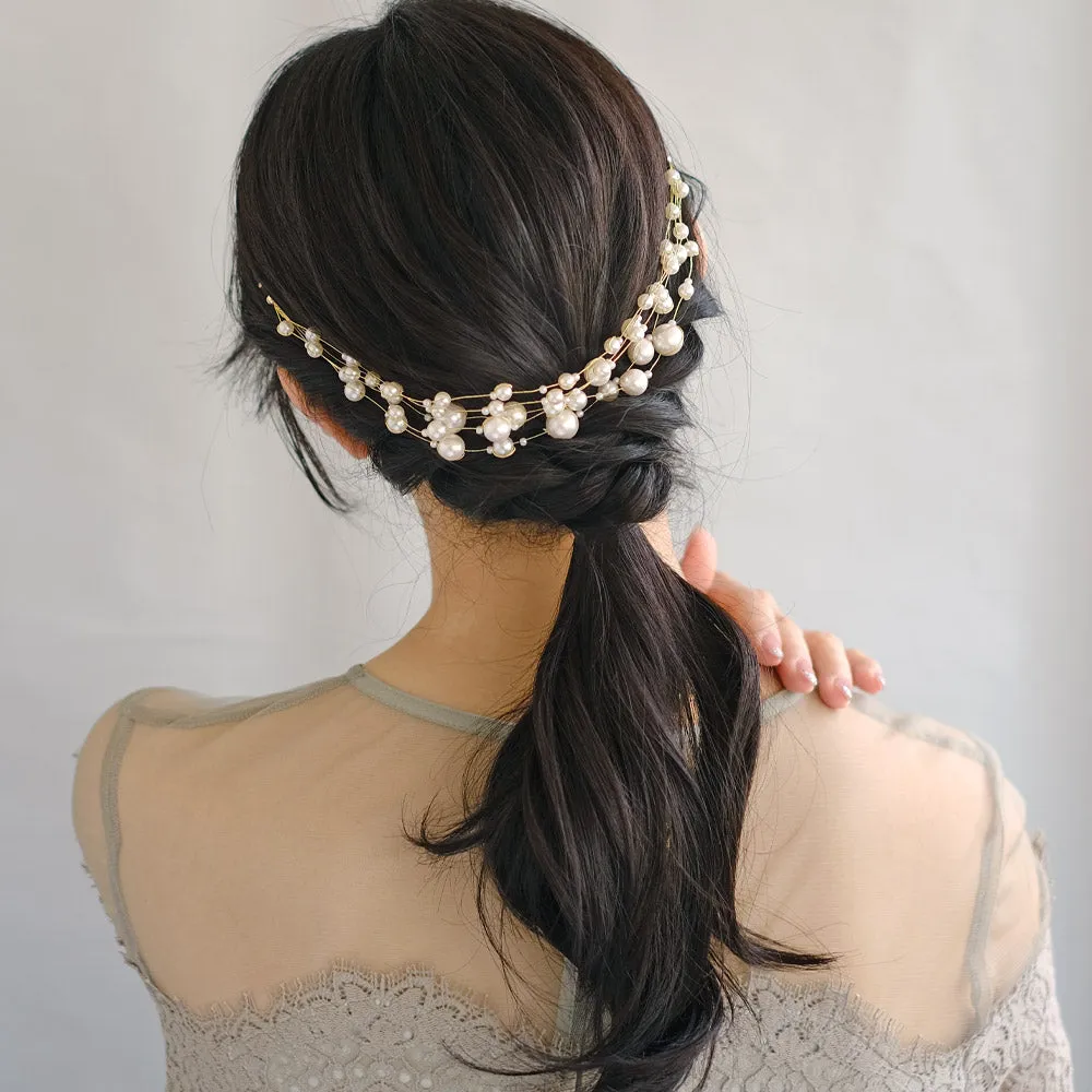 Bubble Pearl Bridal Headpiece