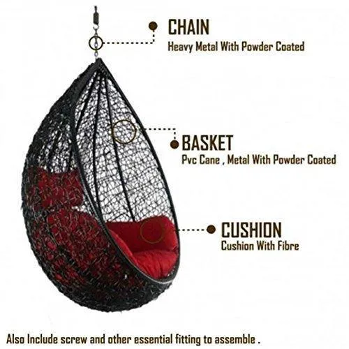 Carry Bird Swing Chair with Stand, Cushion & Hook