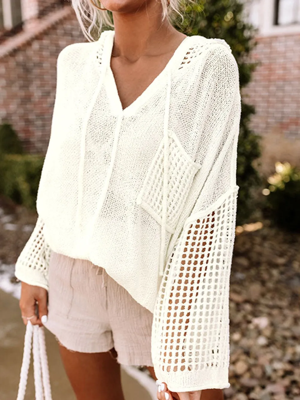 Casual Crochet Hoodie