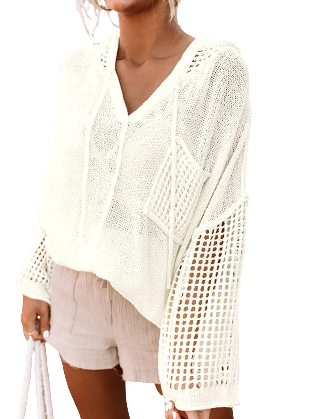 Casual Crochet Hoodie