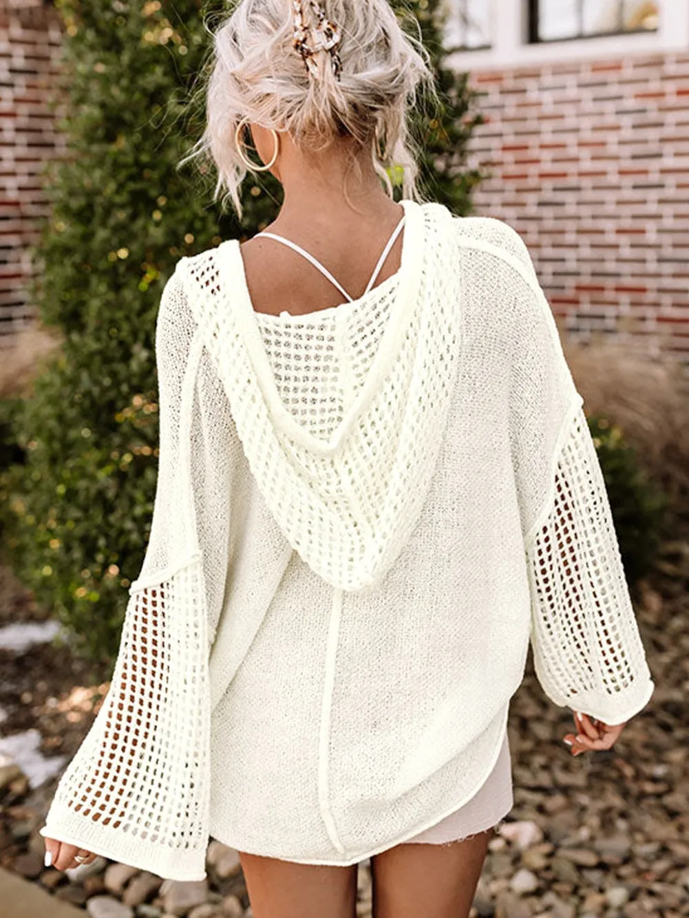 Casual Crochet Hoodie