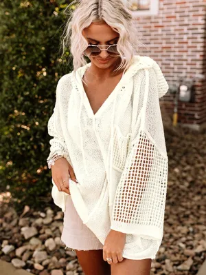 Casual Crochet Hoodie