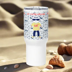 Cool Cat, Travel mug with a handle