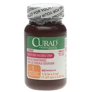 Curad® Iodoform Packing Strip 5 yds L x 1/2" W, Latex-Free