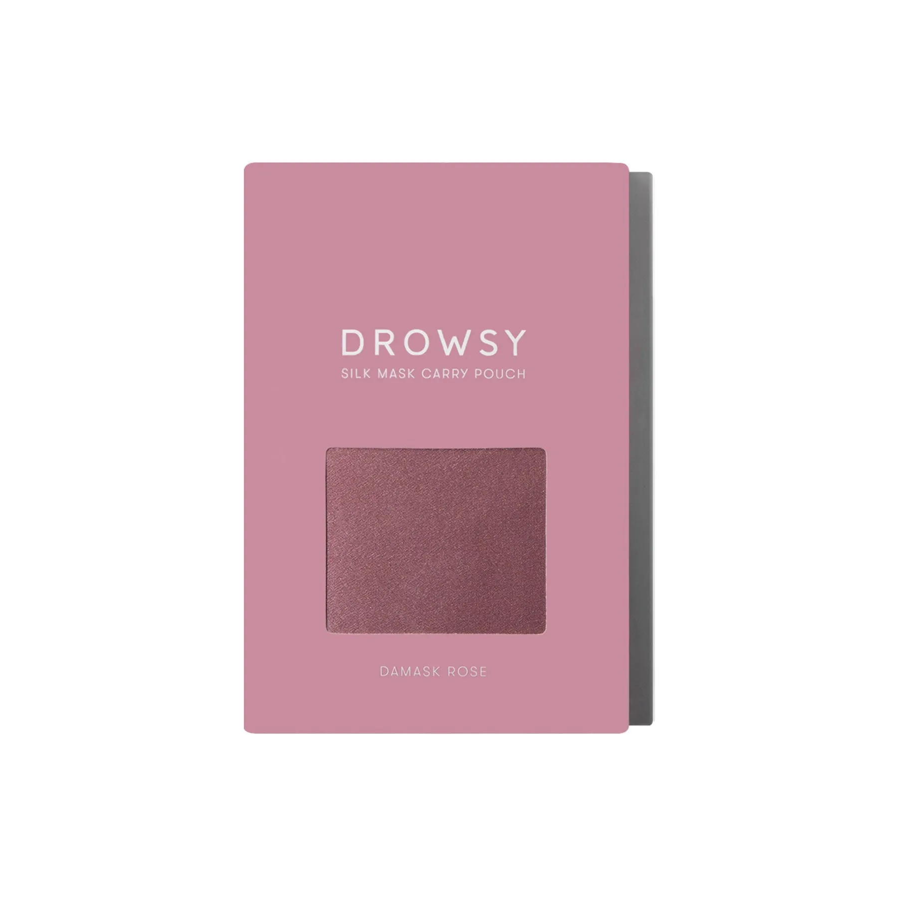 Damask Rose Silk Carry Pouch