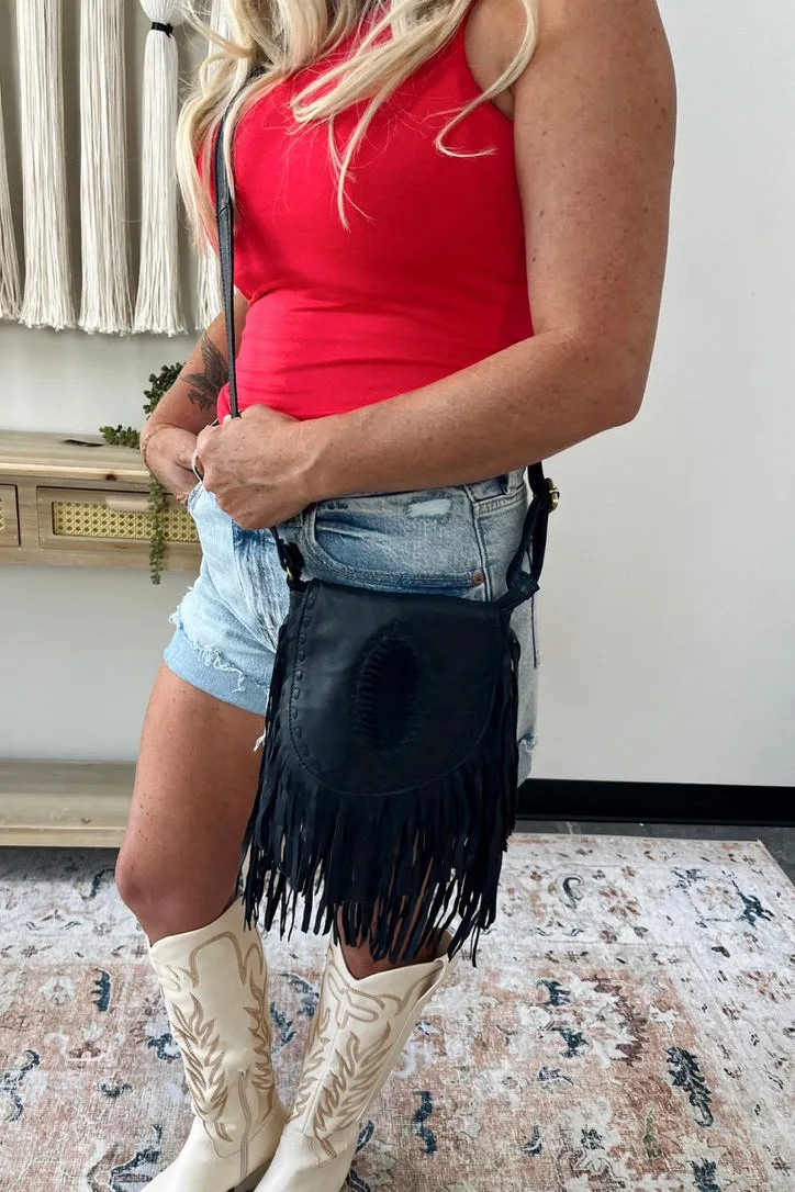 Desert Drift Fringe Crossbody Bag