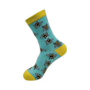 Eco Chic Eco-Friendly Bumble Bees Bamboo Socks