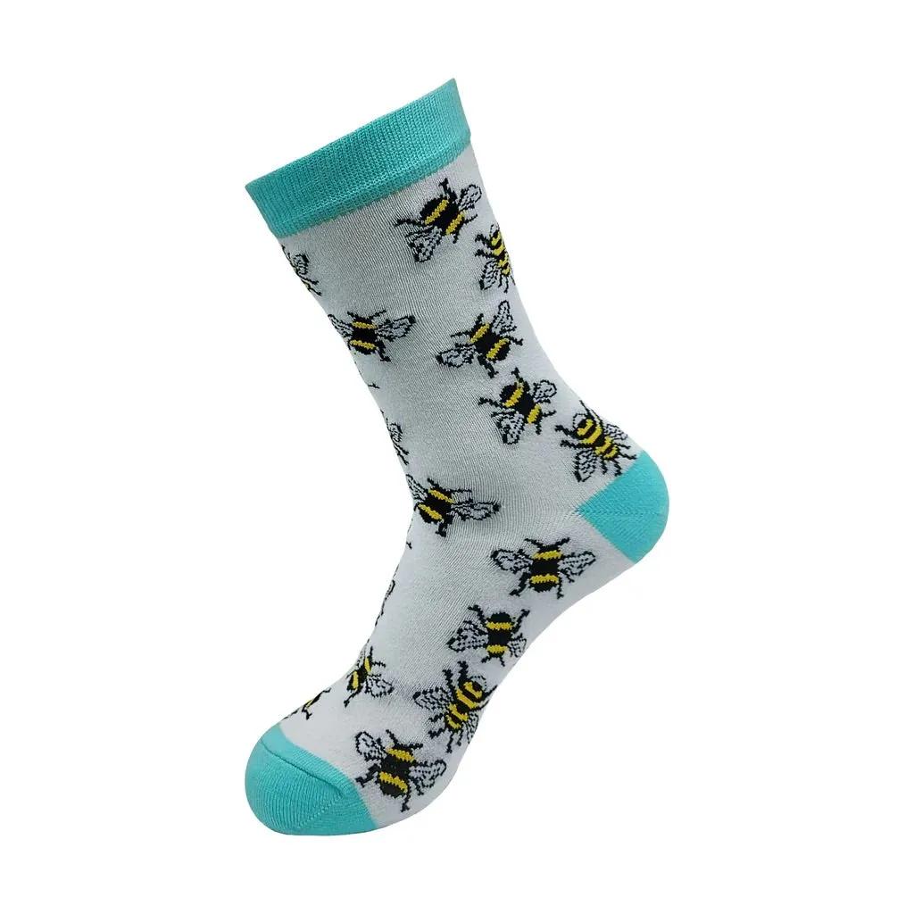 Eco Chic Eco-Friendly Bumble Bees Bamboo Socks