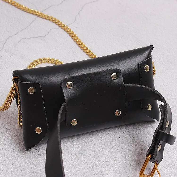 Fashion Metallic Chain Ssangyong Waist Bag