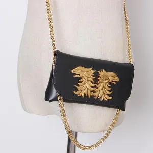 Fashion Metallic Chain Ssangyong Waist Bag