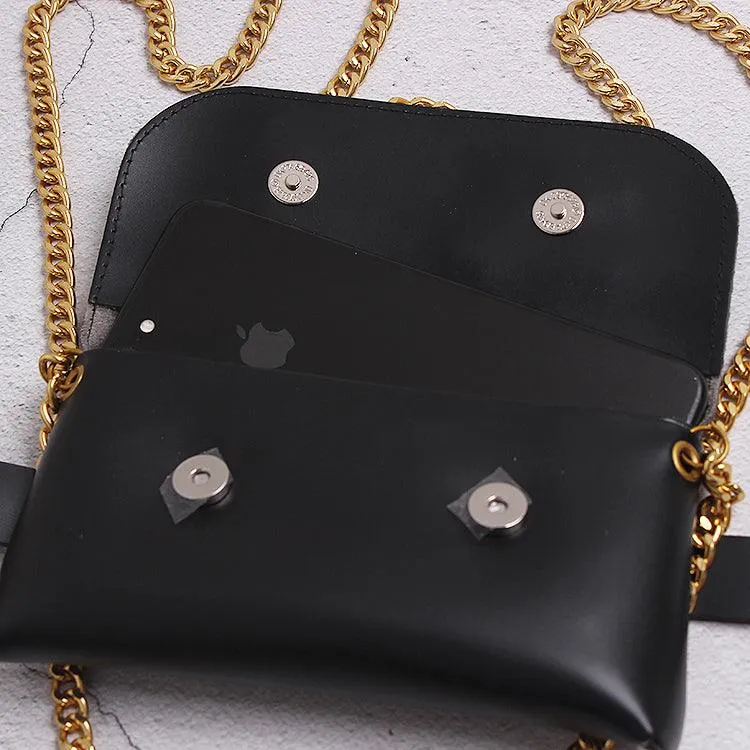 Fashion Metallic Chain Ssangyong Waist Bag