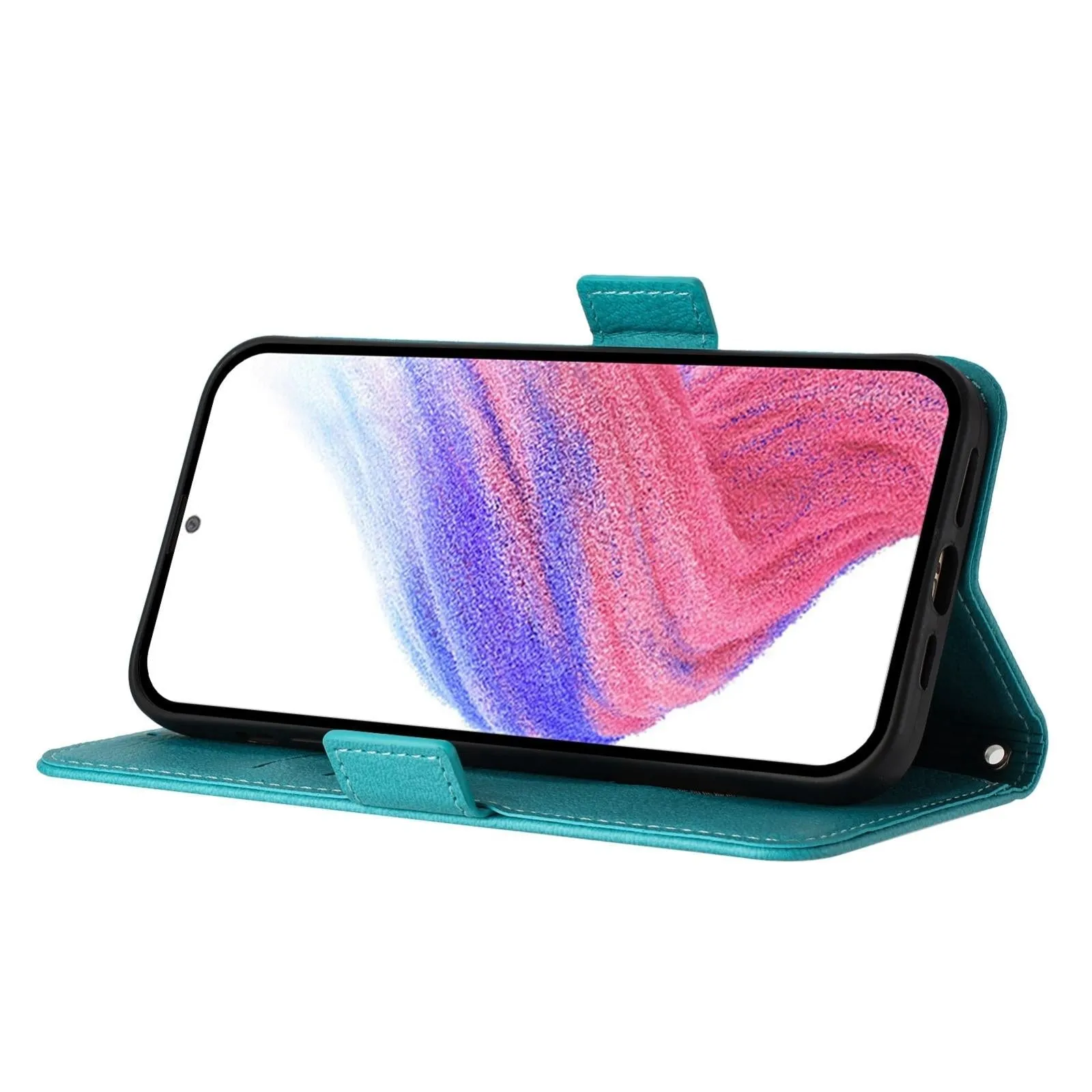 For Iphone 15 Embossed Rose Rfid Anti-Theft Leather Phone Case