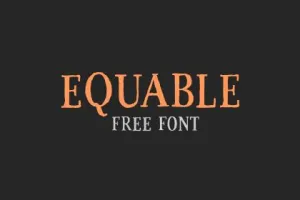 Free Equable Retro Font