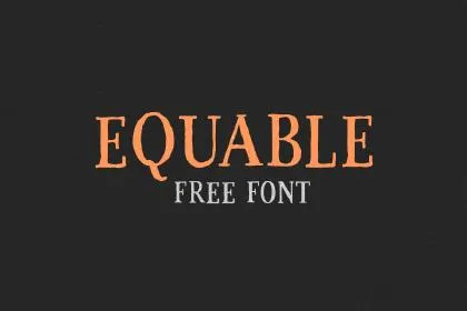 Free Equable Retro Font