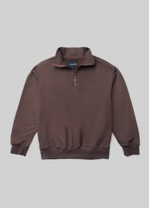Garment-Dyed Terry Quarter Zip