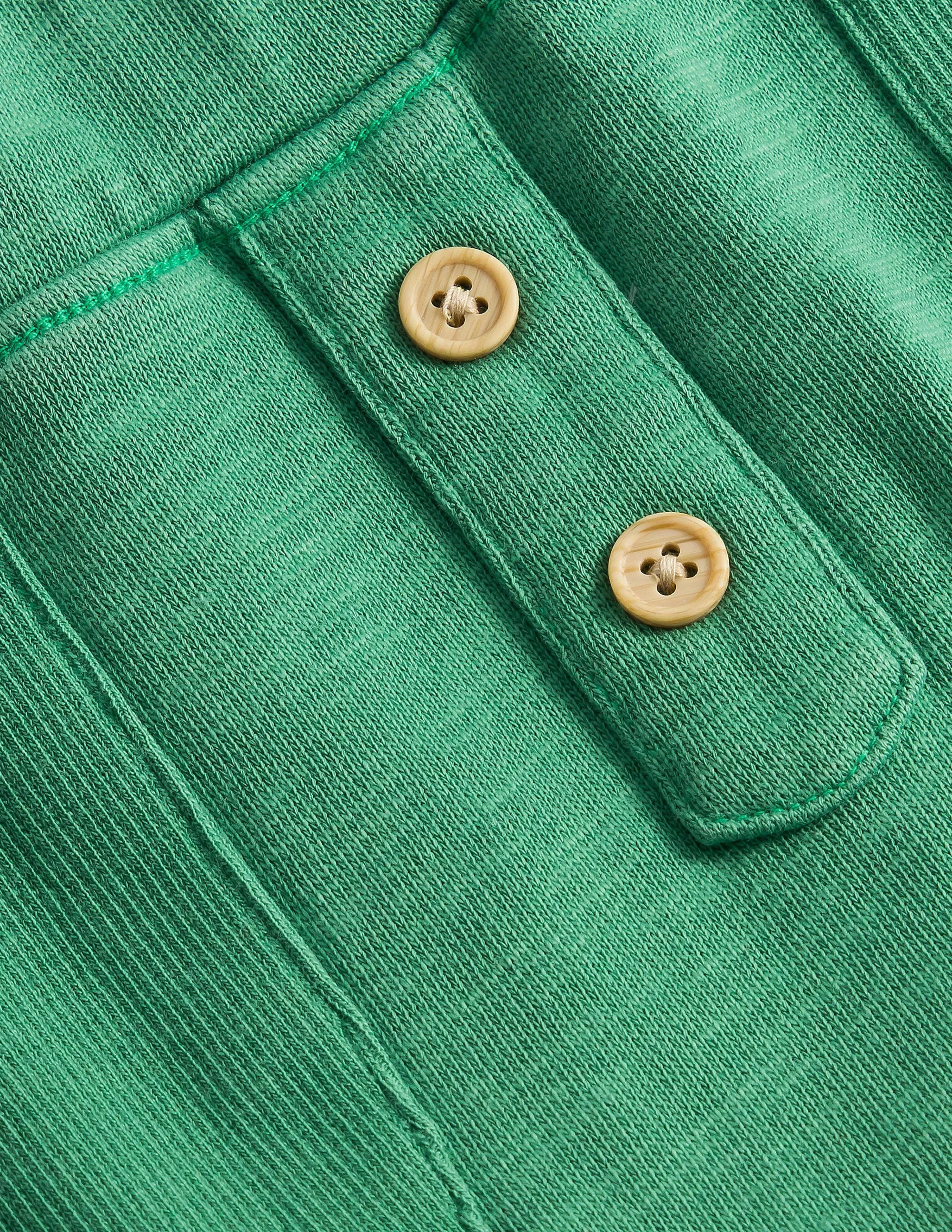 Garment Wash Bottoms-Deep Grass Green