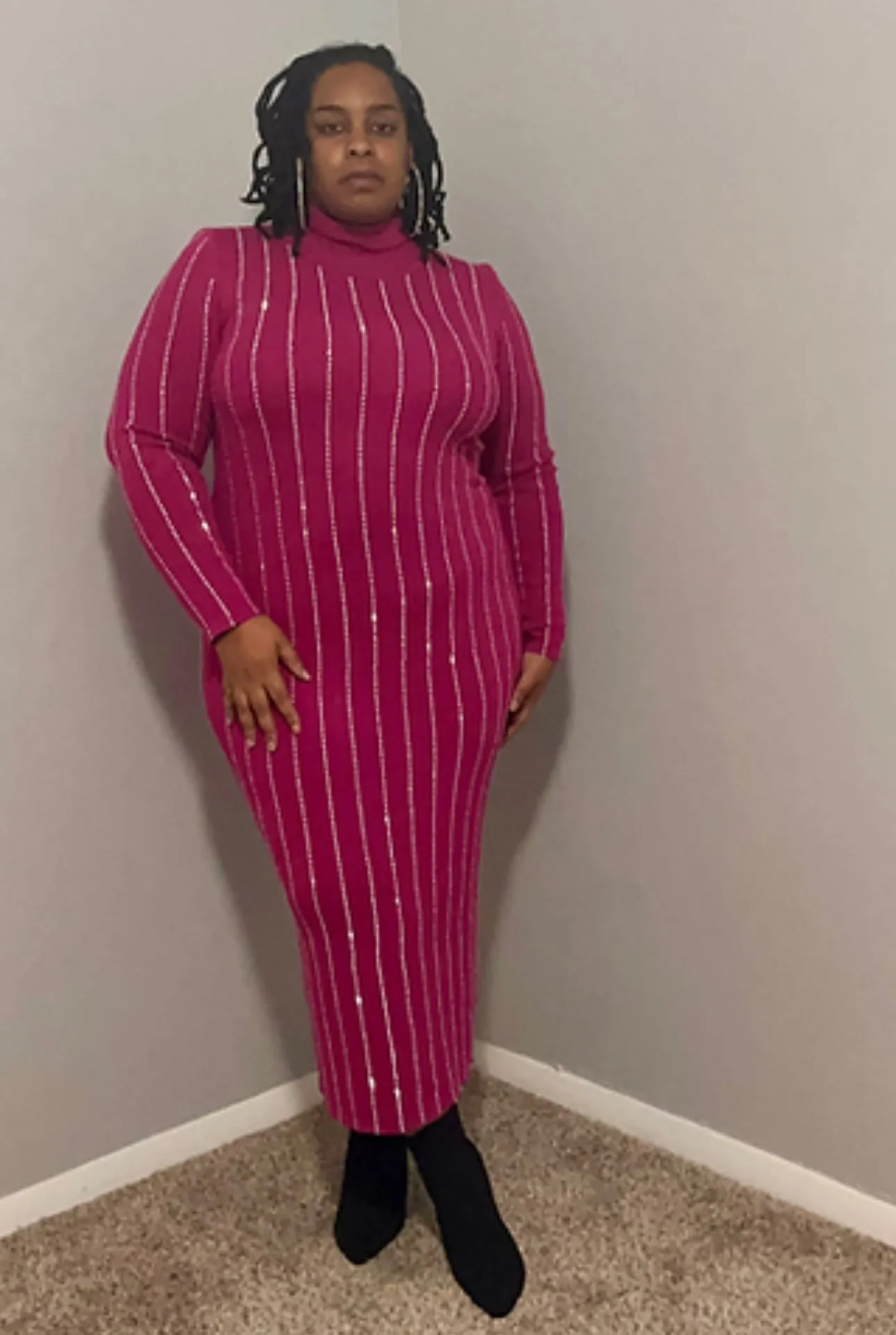 GIVE ME MORE | Fuchsia Stretch Dress
