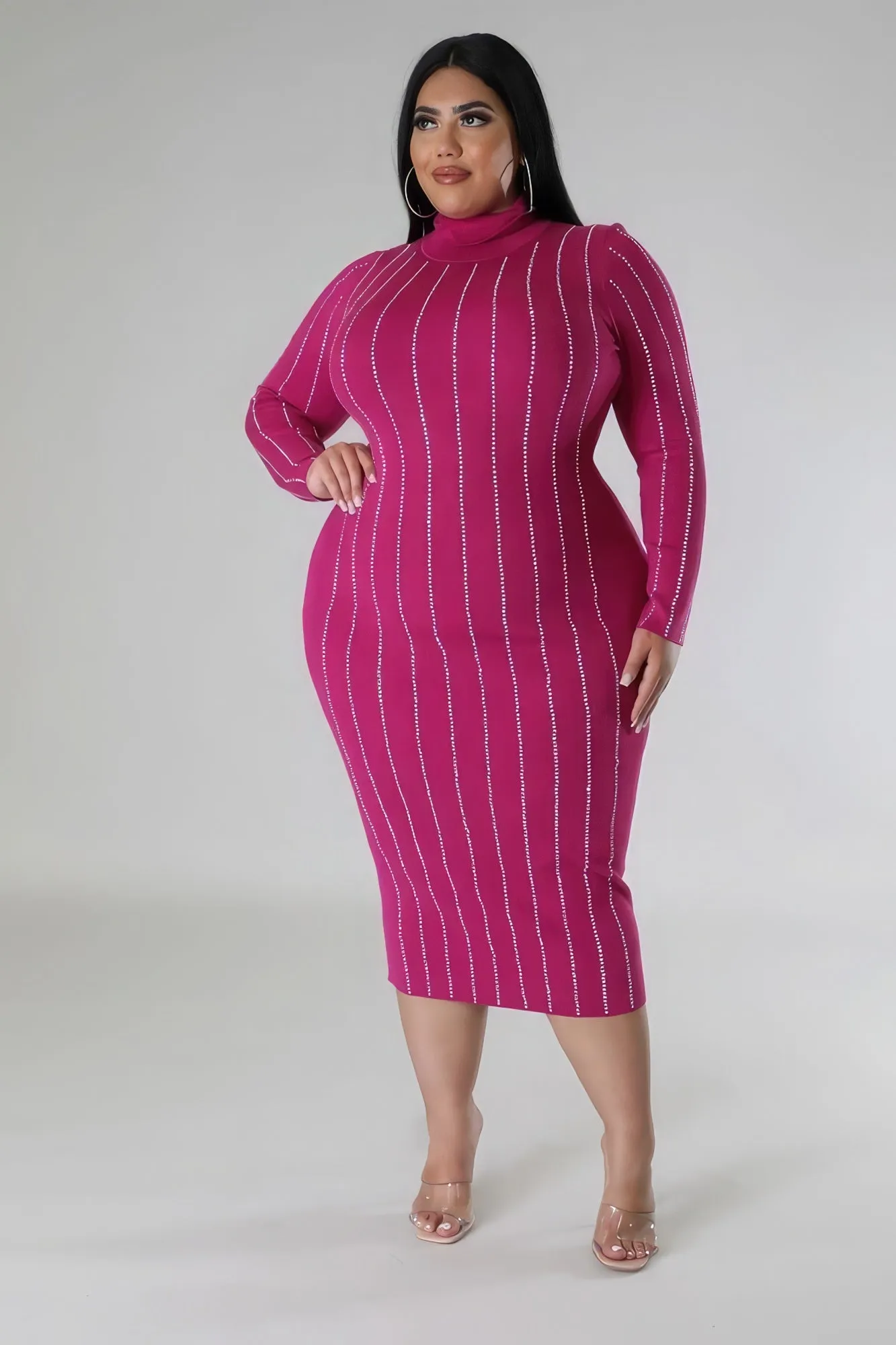 GIVE ME MORE | Fuchsia Stretch Dress