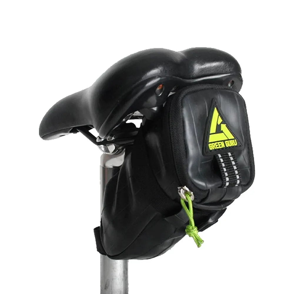 Green Guru Gear Cycling Bike Bicycle Rear Seat Saddle Bag Storage Pouch USA Made