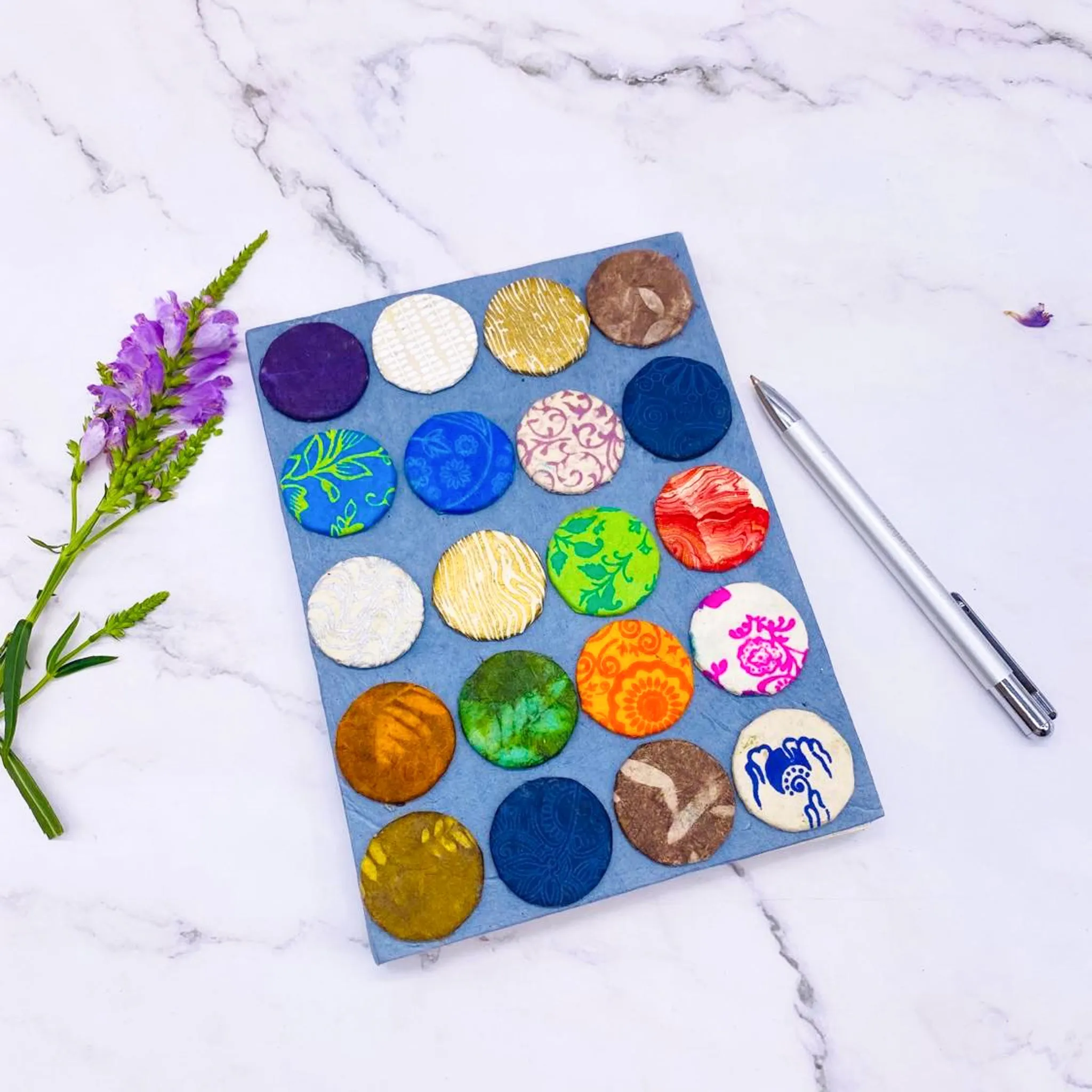 Hand Painted Eco Friendly Lokta Journal
