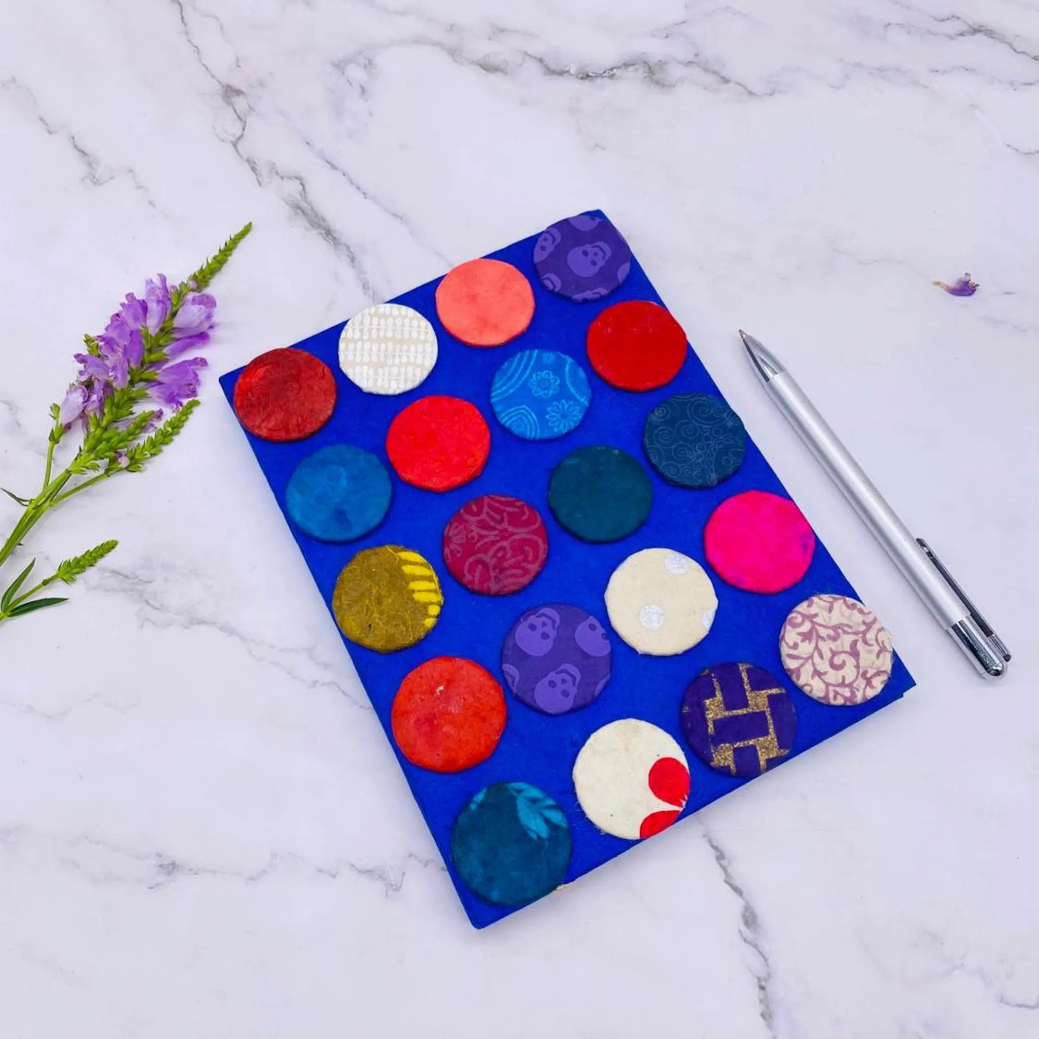 Hand Painted Eco Friendly Lokta Journal