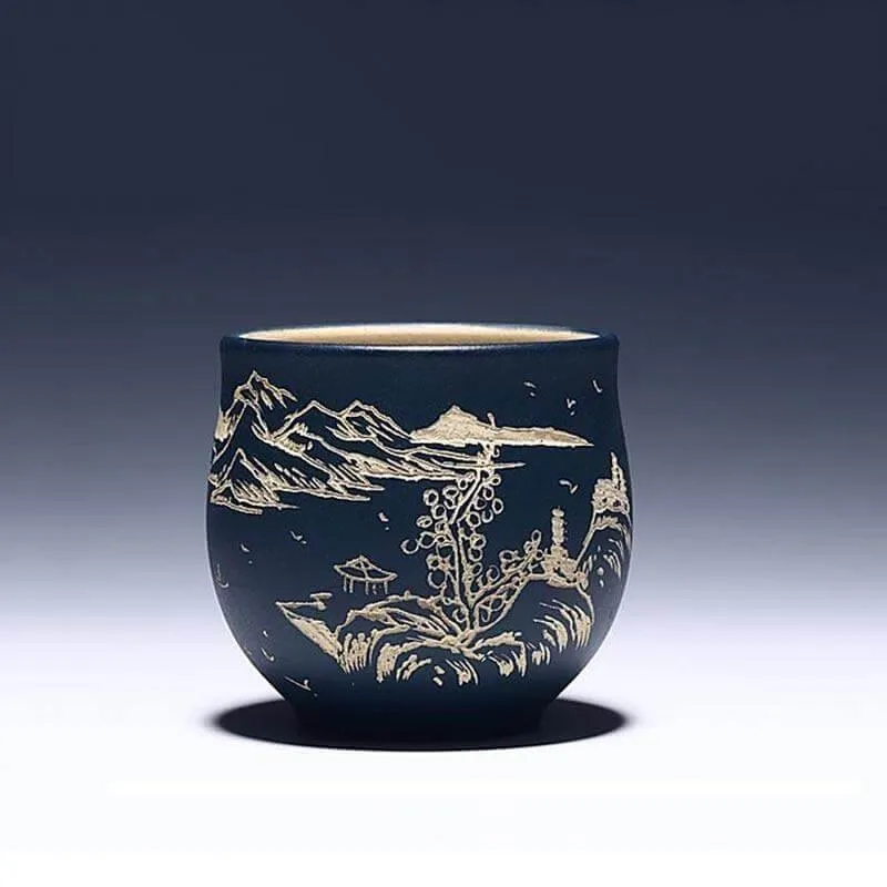 Handmade Landscape Pattern Chinese Tea Cup