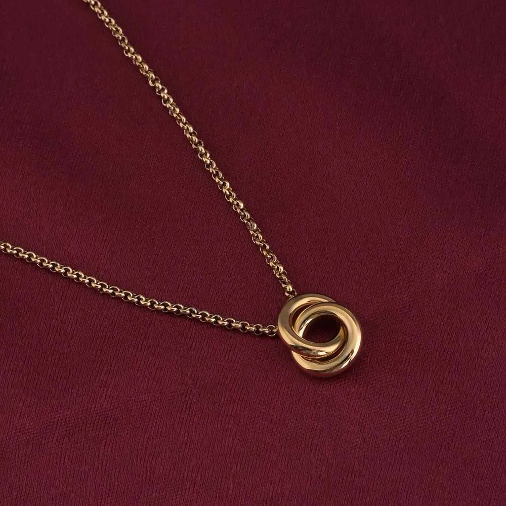 InterLock Gold Chain Necklace